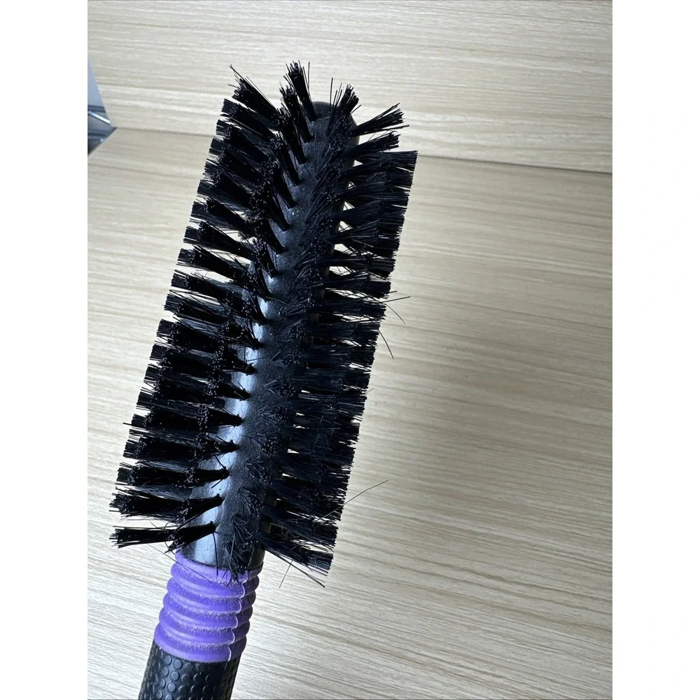Vintage Breck Round Hair Brush Black Purple 90s